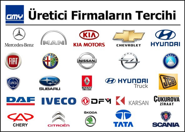 GMY Bakan Motor Yenileme Anlaşmalı Markalar
